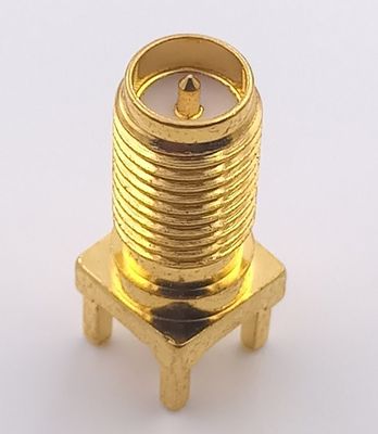 RP - SMA Male Connector Straight For PCB Mounting Wifi Connectors