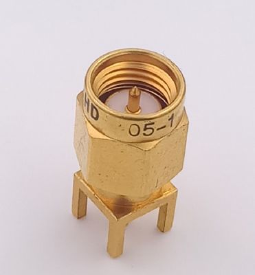 DC 8.5 GHz Panel Mount Sma Connector Male Vertical Soldering 4 Feet