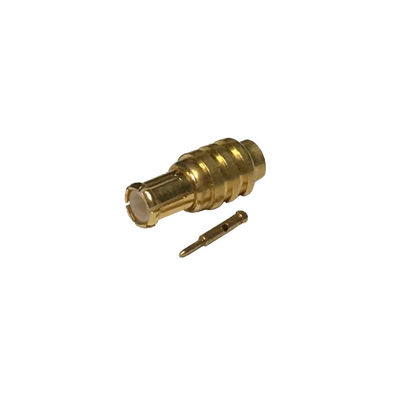 Professional MCX Waterproof Coaxial Connector  50 Ohm Panel Mounting With Cable