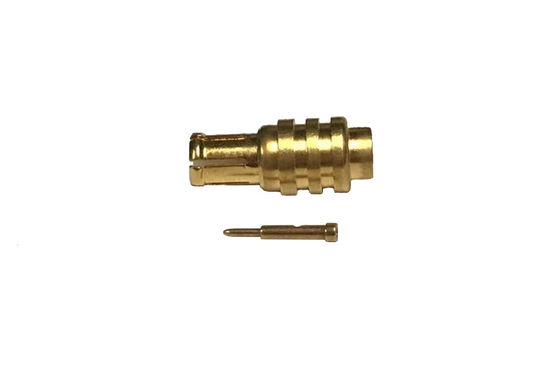 Professional MCX Waterproof Coaxial Connector  50 Ohm Panel Mounting With Cable