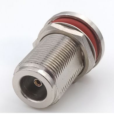 6GHz RF Coaxial N Type Female Connector Nut Mounting & Crimp With Cable