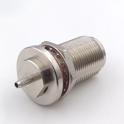 6GHz RF Coaxial N Type Female Connector Nut Mounting & Crimp With Cable