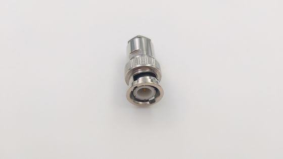 Male Straight 50 Ohm Coax With Bnc Connectors Panel Mounting DC 4GHz Nickel Plated Body