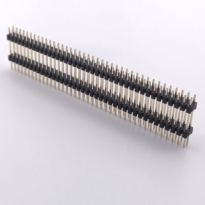 Male  2X30P Straight  2x40P Male And Female Headers Dual Plastics For PCB Mounting