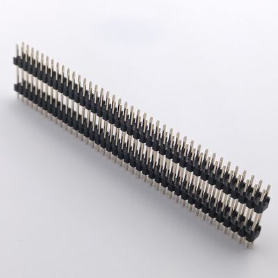Male  2X30P Straight  2x40P Male And Female Headers Dual Plastics For PCB Mounting