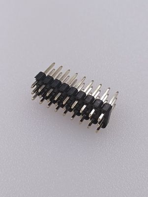 Brass Gold Plated PCB Pin Header Connector 2.54mm Pitch 3x9 P Straight