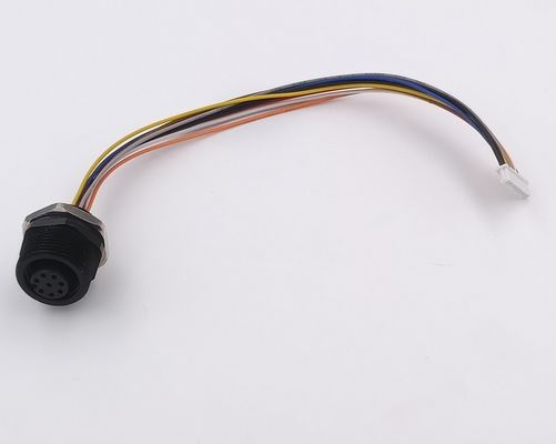 IP68  Circular Waterproof Connector M12 8 Pin Female Connector For Cables