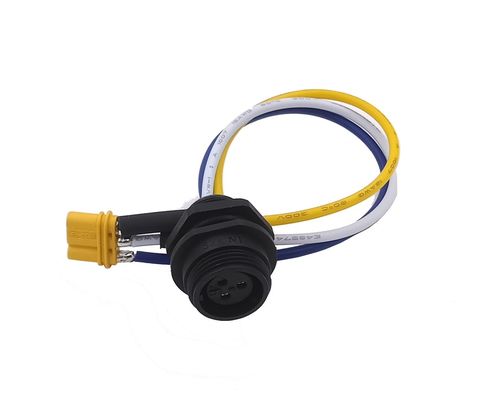 M15 Industrial Circular Connectors  Three Pin Female Socket RoHS Certification