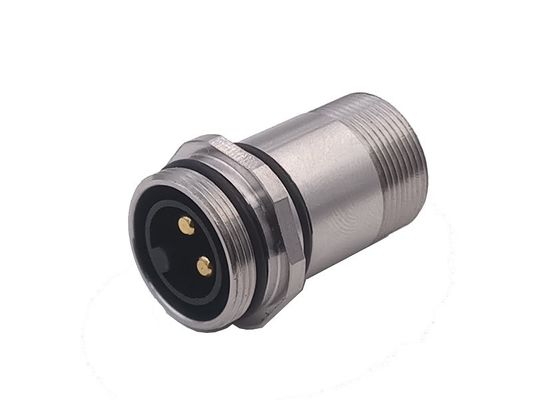 Stainless Steel M16 Circular Waterproof Connector Plug Two Pin Male Connector