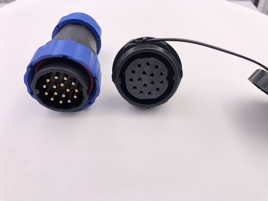 Professional Circular Waterproof Connector M33 16 Cores 500 Cyles