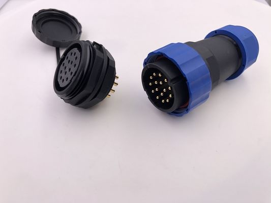 Professional Circular Waterproof Connector M33 16 Cores 500 Cyles