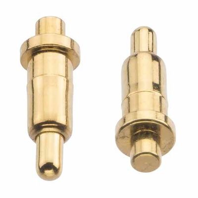 DIP Mounting Spring Loaded Pogo Pins  With PEG Plated Gold Over Nickel Plating