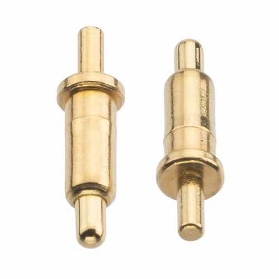 DIP Mounting Spring Loaded Pogo Pins  With PEG Plated Gold Over Nickel Plating