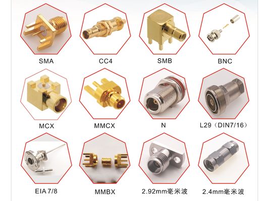 40GHz Straight 180 Degree RF Coaxial Connector For Electronics