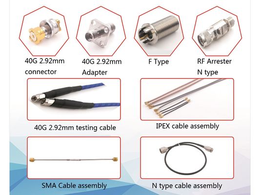 40GHz Straight 180 Degree RF Coaxial Connector For Electronics
