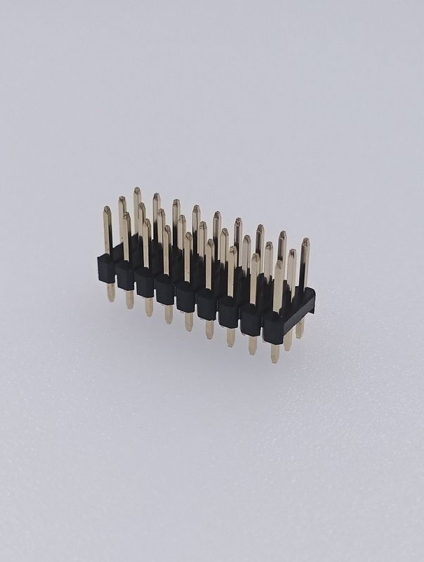 Brass Gold Plated PCB Pin Header Connector 2.54mm Pitch 3x9 P Straight